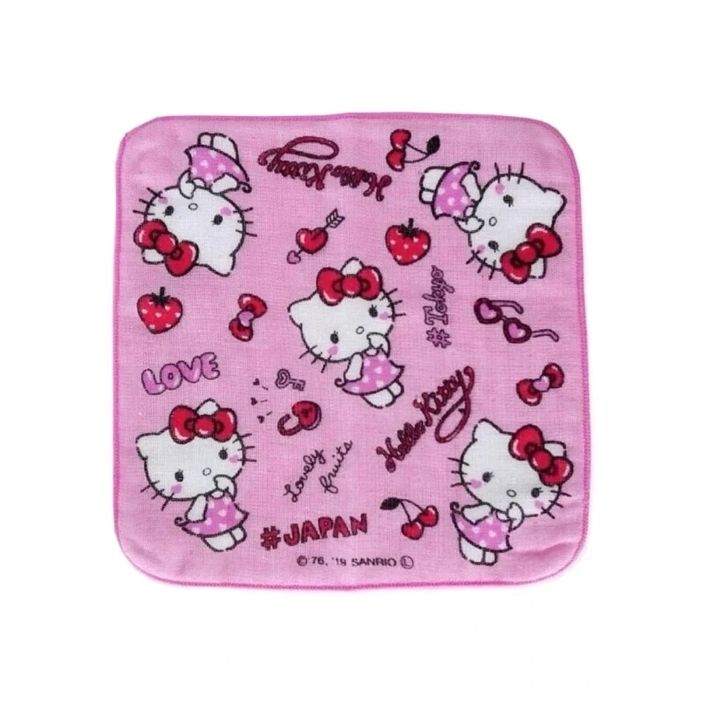 Sanrio Hello Kitty Face Towel Set, Kawaii Pink Japan Exclusive